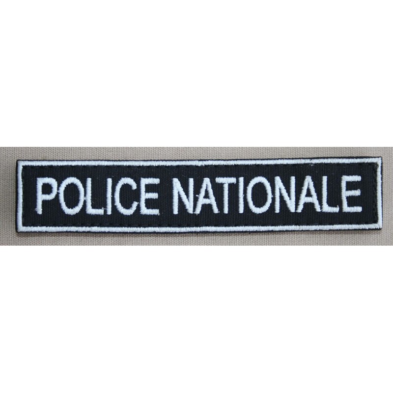 Bande Patro Police Nationale Sur Fond Noir Par